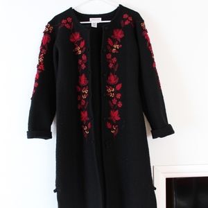 Long Black Wool Coat